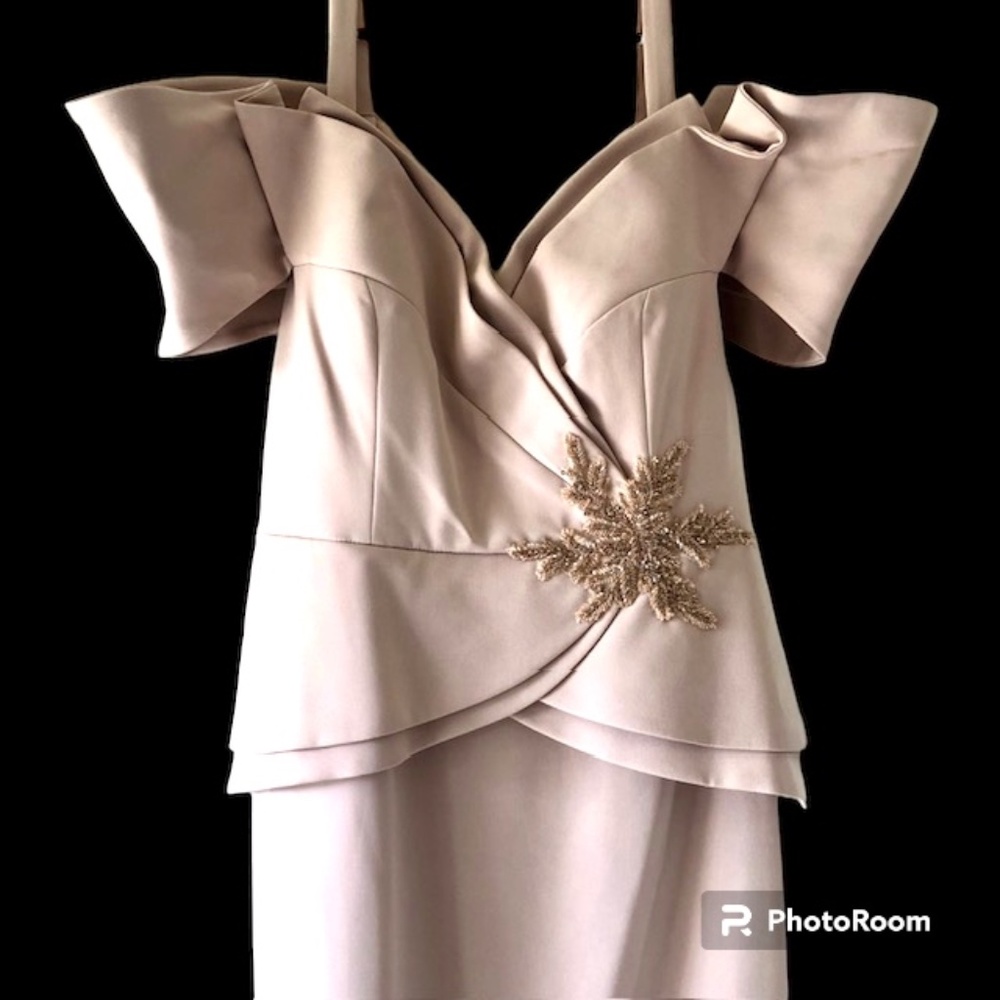 Alexander By Daymor Blush Pink Maxi Evening Gown Size 12